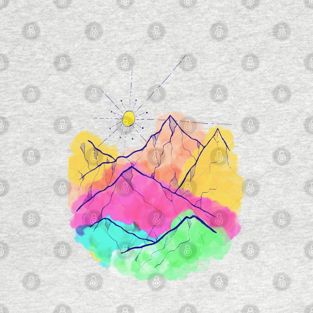 Summer colour peaks by Swadeillustrations